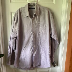 Devon & Jones Shirt Men’s XL Purple Long Sleeve Noble Pima Oxford